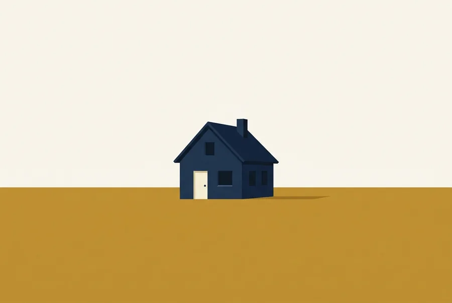 A single house standing alone with no interest around it