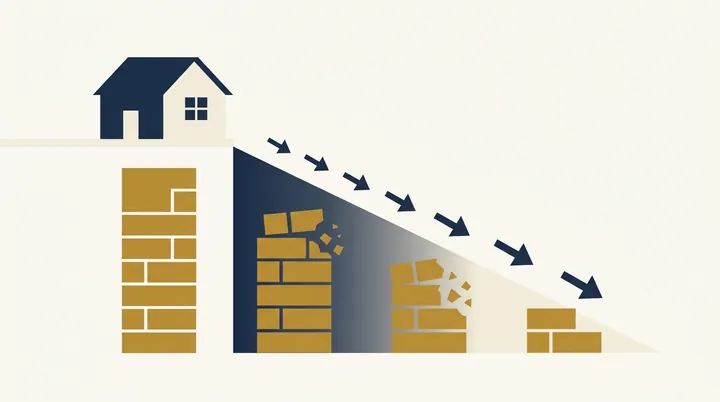A home's value eroding step by step the longer it sits unsold