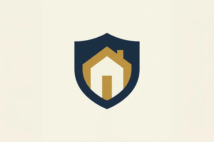 A shield with a house held safe inside it